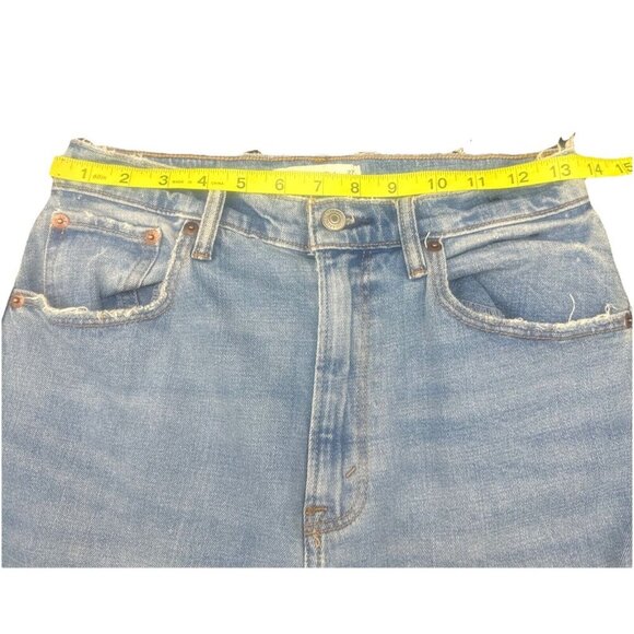 Abercrombie & Fitch Womens Ultra High Rise Ankle Straight Curve Love Jeans 27/4S - Picture 9 of 11